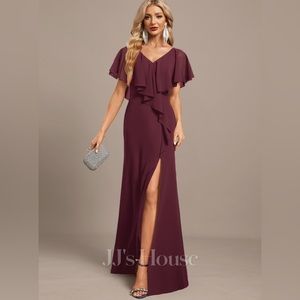JJs House burgundy dress